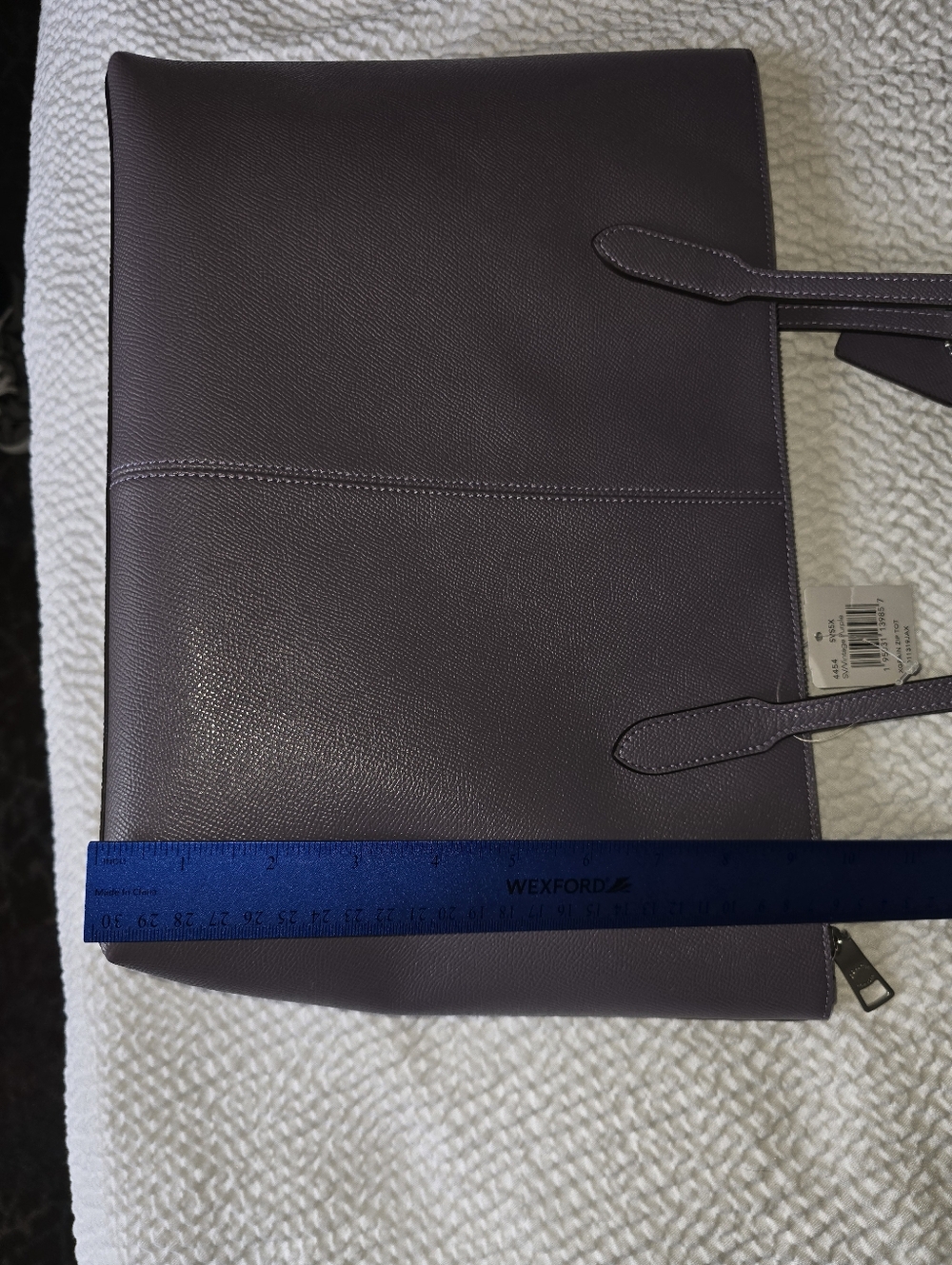 COACH 4454 Zip Top City Tote Dusty Purple Crossgrain Leather Shoulder Bag NWT - Picture 10 of 15